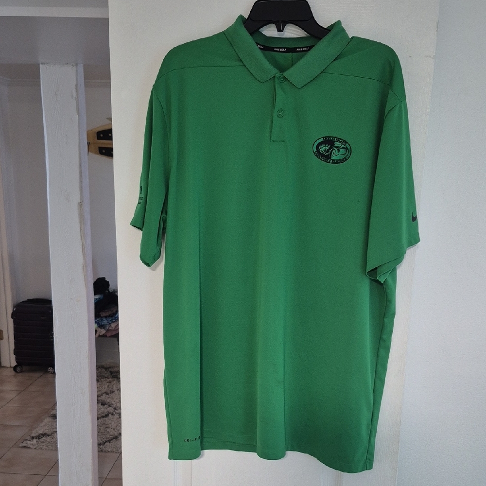 Nike DRI-FIT Men's Polo Shirt in Vibrant Green. SZ.XXL